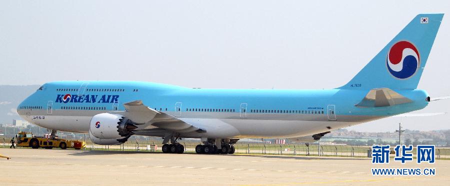 （国际）（1）大韩航空引进韩国首架波音747-8客机