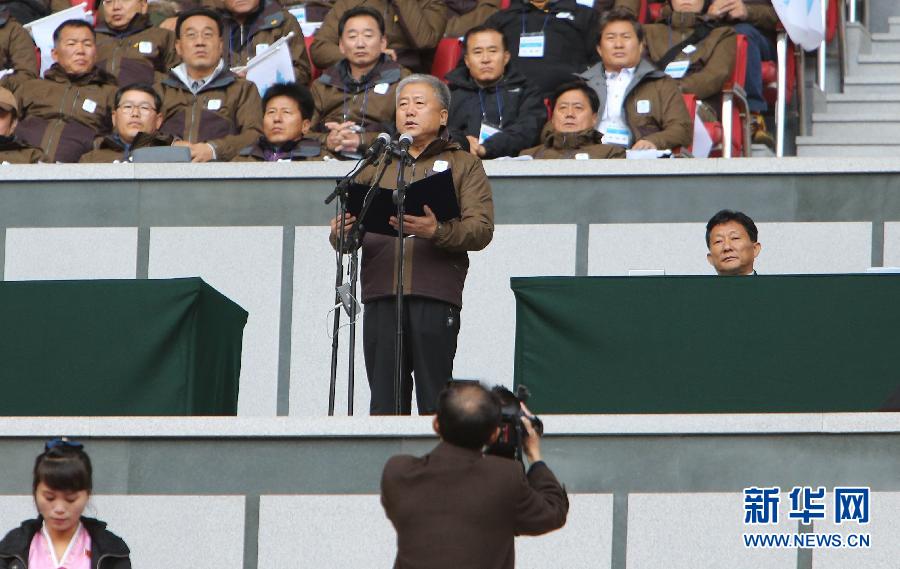 （体育）（6）第三届朝韩劳动者统一足球赛在平壤举行
