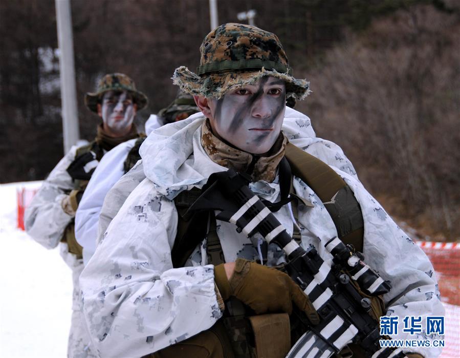 （国际）（3）韩美举行极寒雪地联合训练