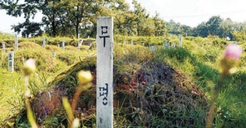 图3 韩国坡州市的“朝鲜·中国军人墓地”。