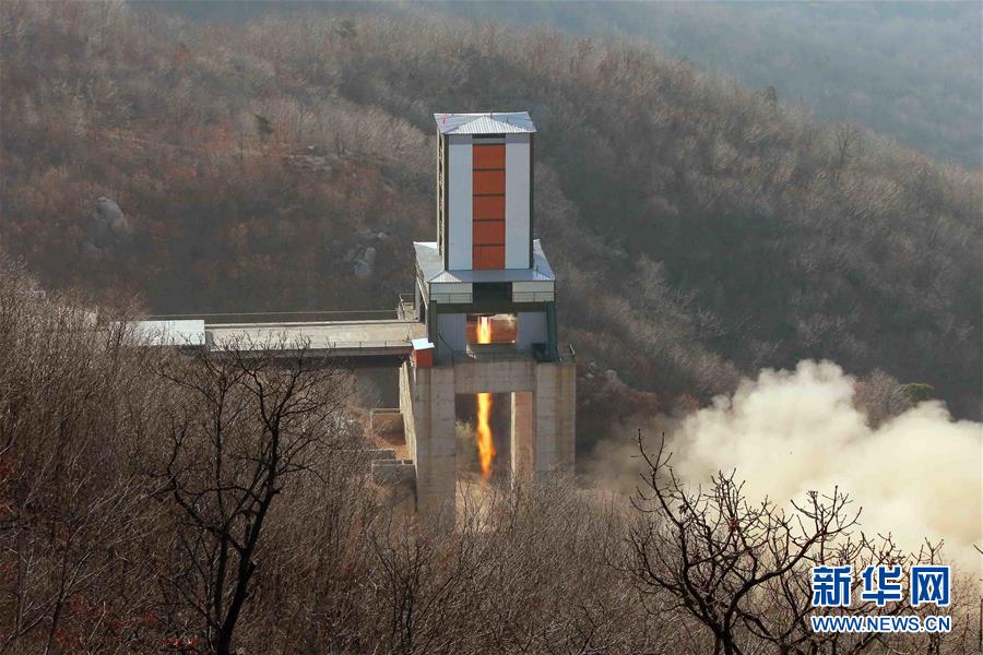 （国际）（2）朝鲜进行新型洲际弹道火箭发动机地上点火试验