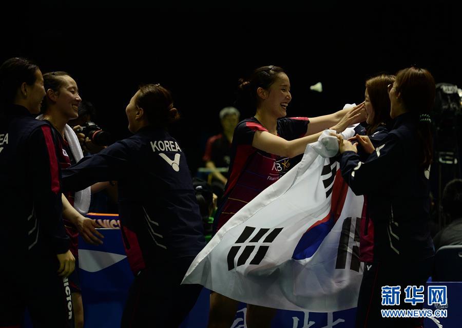 （体育）（8）羽毛球——尤伯杯：韩国队晋级决赛