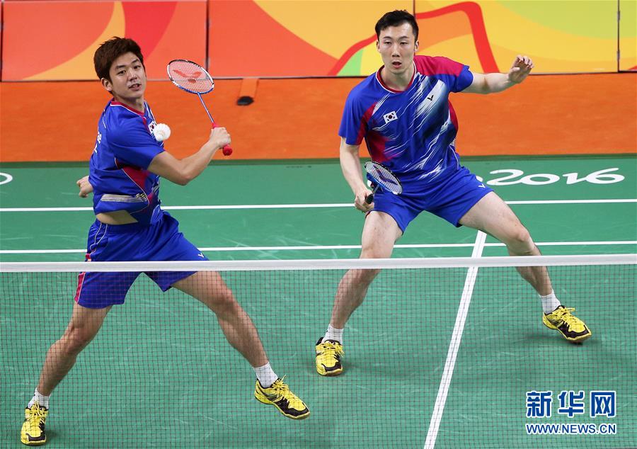 （里约奥运会）（2）羽毛球——小组赛：韩国选手李龙大/柳延星获胜