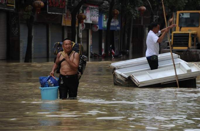 후난 상시, 폭우로 3000여명 이재민 전이