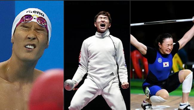 韩国队奥运表情包出炉
