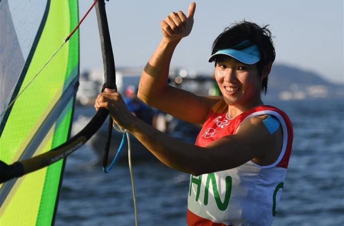 [리우올림픽] 여자 RS:X 윈드서핑, 천페이나 은메달 획득
